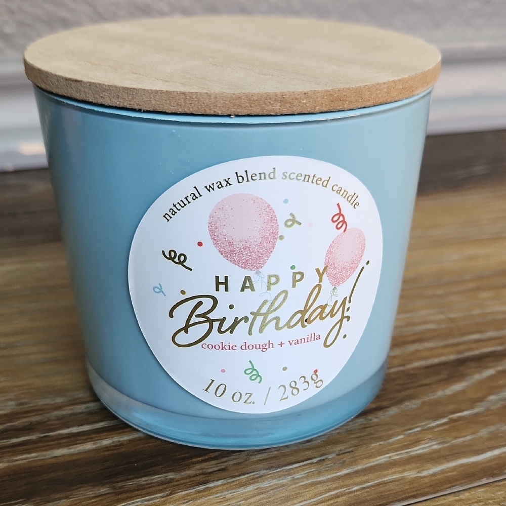 Kirkland's Home Happy Birthday Cookie Dough Vanilla Scented Candle